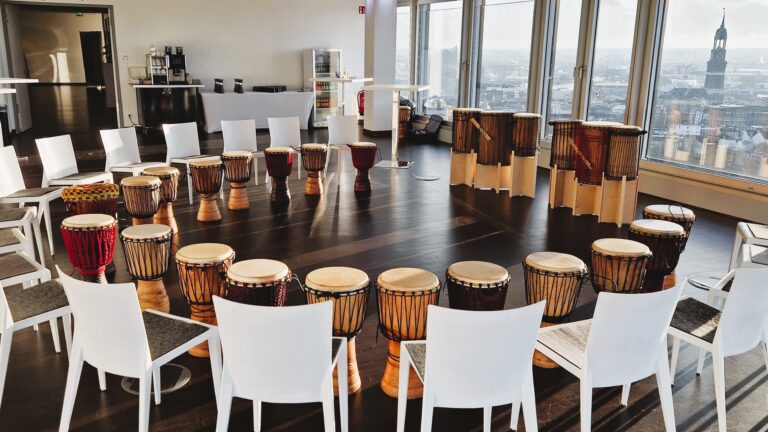 Trommel Events und Workshops, für Teamveranstaltungen.