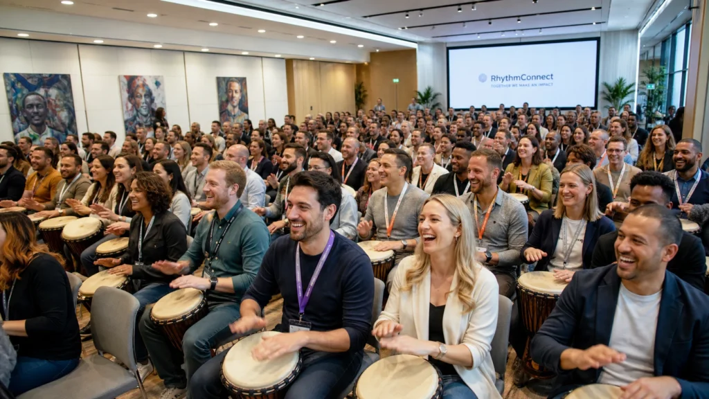 Firmenevent für große Gruppe mit Trommel Event